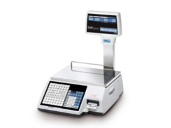 Geeichte Etikettenwaage CAS CL5200J-R, Auszeichnungswaage