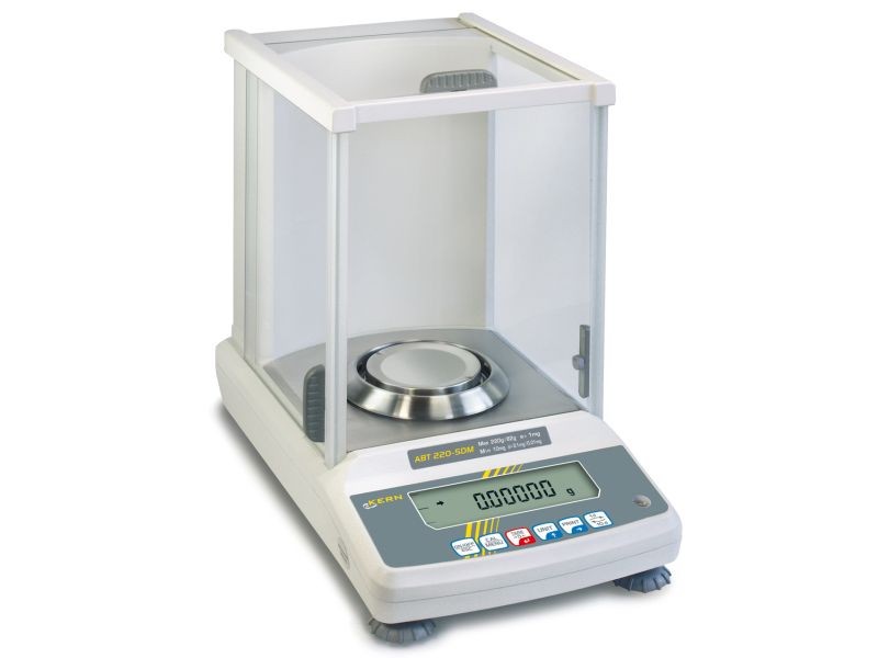 KERN ABT 220-5DM Analysenwaage Max 82 g: 220 g: e=1 mg: 1 mg: d=0,01 mg: 0,1 mg