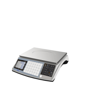 Geeichte Ladenwaage WKA-PS-D mit großer Tastatur, Marktwaage, Obstwaage, Gemüsewaage